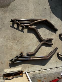 Long tube headers w/ X-pipe