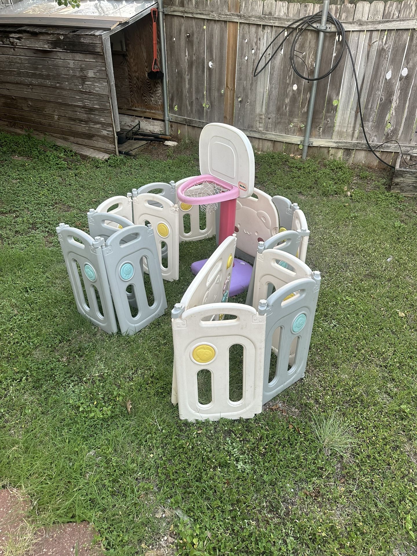 14-Panel Baby Playpen Foldable