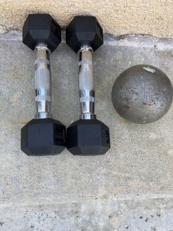 Barbells and sphere 3 lbs each $30 brand new