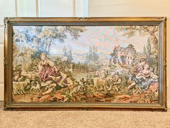 Framed Tapestry Artwork Wall Decor - Moving Sale