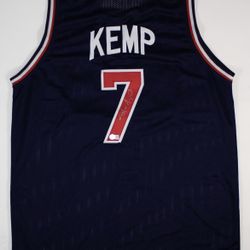 Shawn Kemp Signed USA Jersey