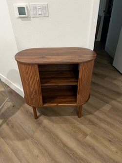 Walnut buffer cabinet
