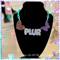 PLUR NECKLACE Beyond Wonderland EDC Rave Outfit Clothes Jewelry Skyline 