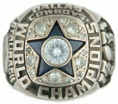 Rodger Staubach 1971 Cowboys Super Bowl VI Salesman’s Sample Ring for ...