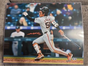 Jung Hoo Lee Signed Autograph 16x20 Photo -San Francisco Giants- Beckett Coa