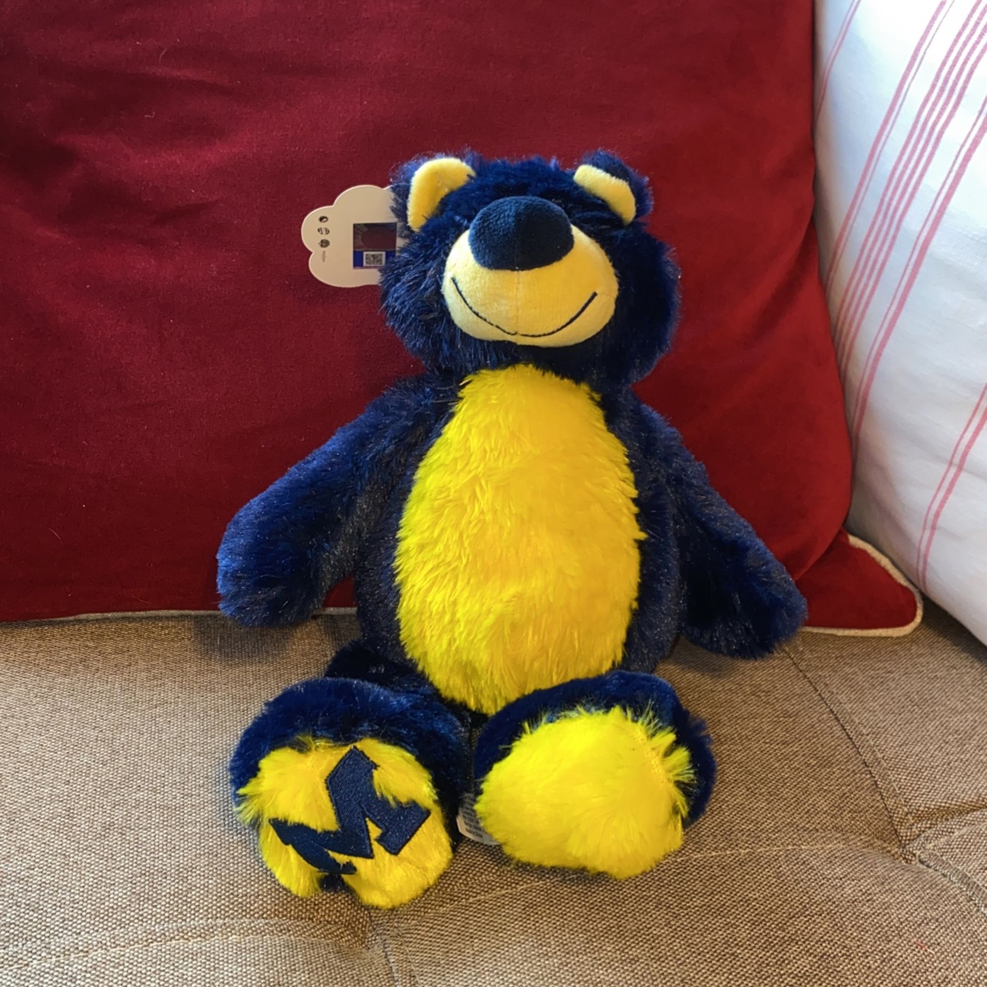 Michigan Blue and Yellow Teddy Bear “Ziggy”