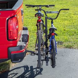 Hyper Tough 80 lbs. Capacity Foldable Hitch-Mount Platform 2-Bike Car Rack