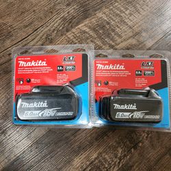 Battery Makita LTX 18v 6.0AH 200% More Capacity