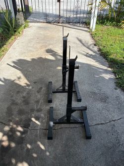 Pair of Adjustable Squat Rack Stand