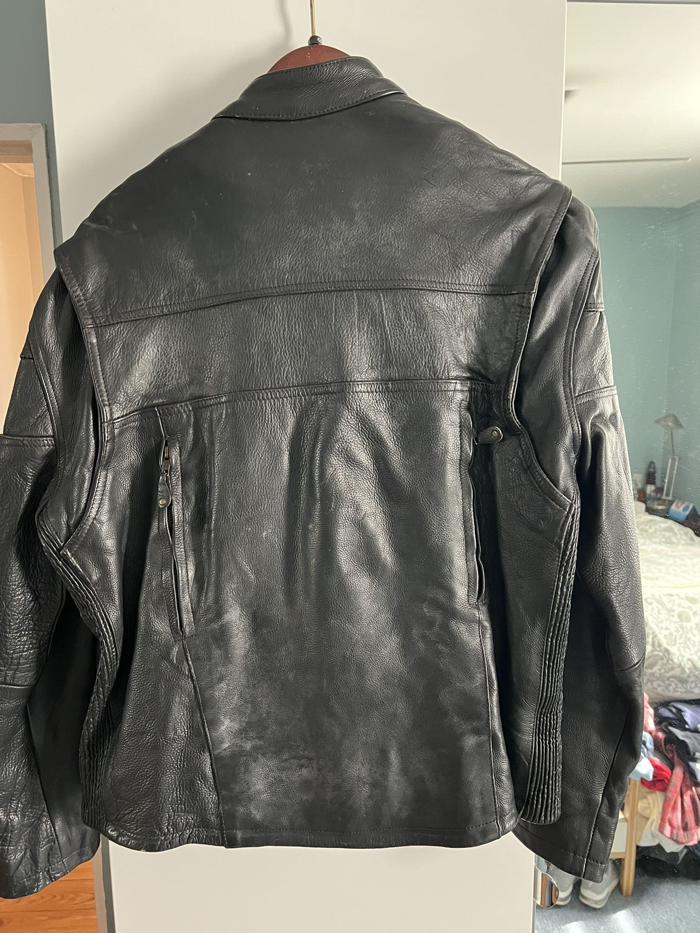 Men’s Leather Biker Jacket