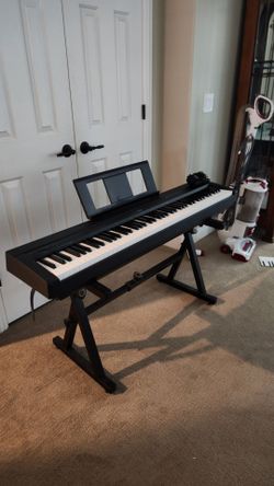 Yamaha P-71 88-Key Weighted Digital Piano w/ Stand - Full Size Keyboard
