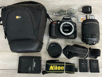 Nikon D3200 24.2 MP DSLR Camera w/ Nikkor AF-S 18-55mm Lens (PO1022681)