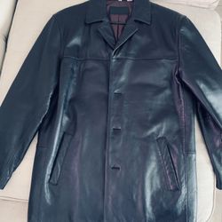 Men’s  Alfani , Brand New Classic Leather Jacket . Size : M . Soft Leather . Great Christmas  Gift .