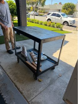 Heavy-Duty Rolling Workshop Utility Cart / Mobile Workbench