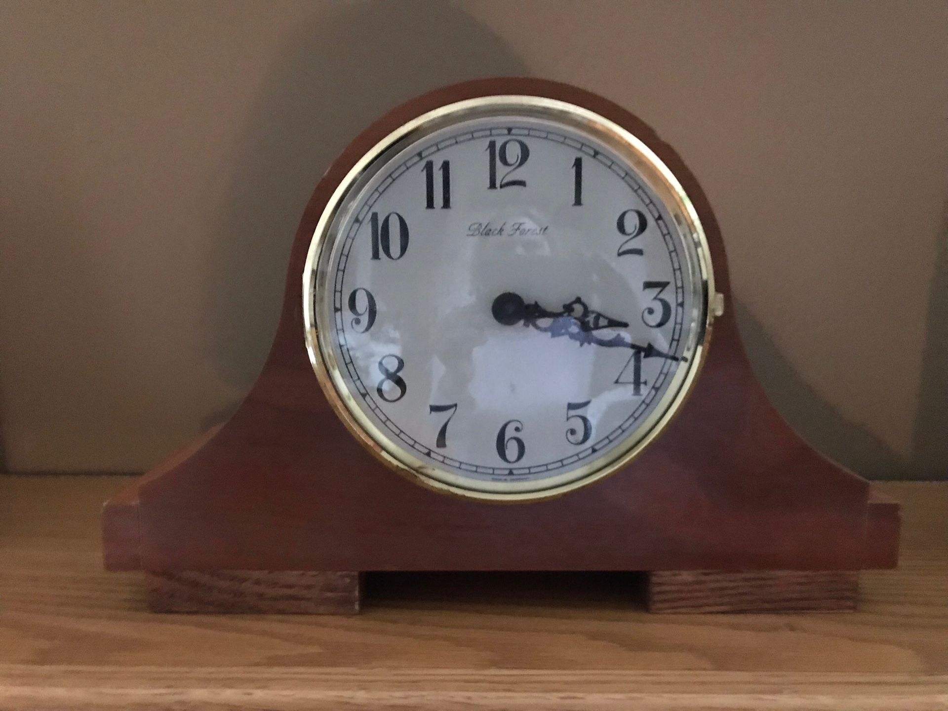 Clock--Black Forest Vintage Mantel Clock