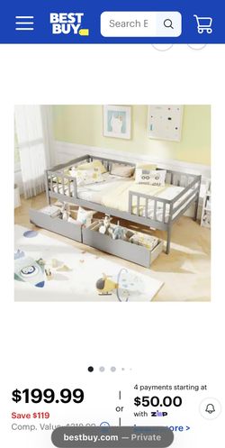 White Twin Bed Frame - Can Deliver