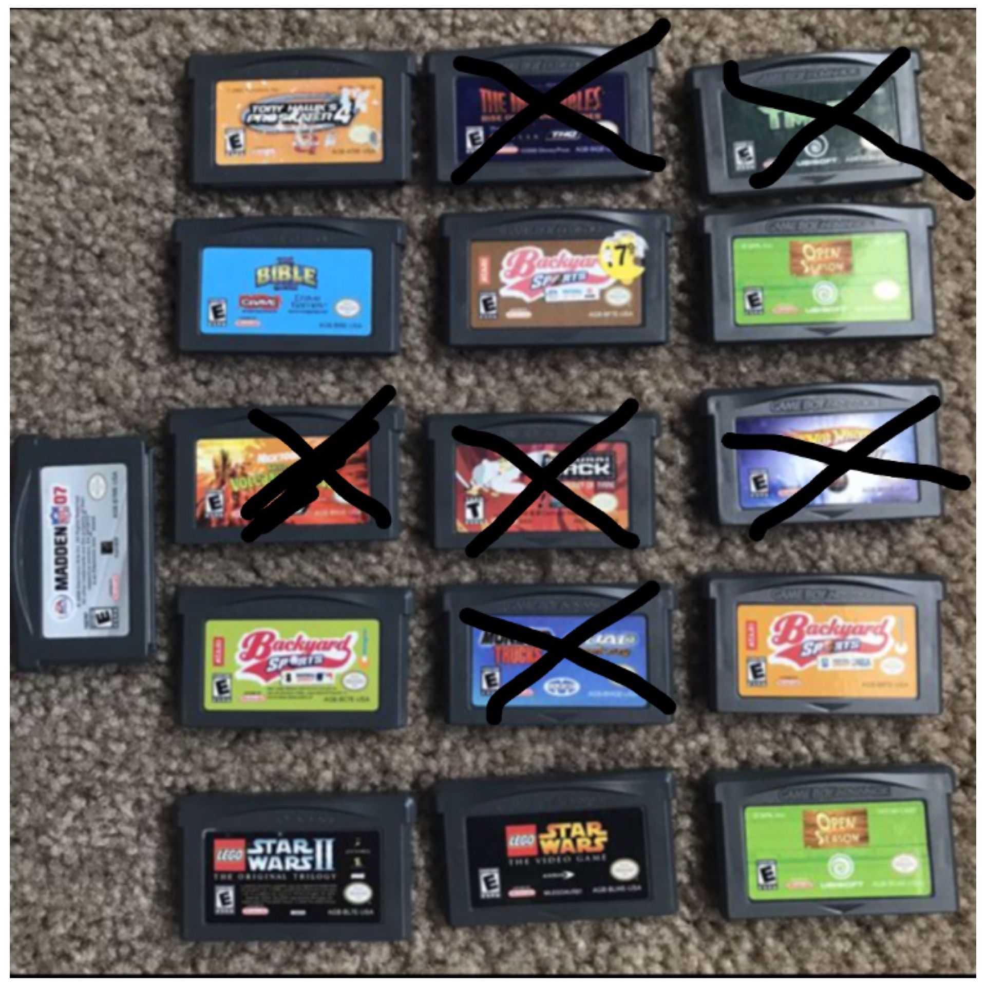 Games GameBoy Advance GBA SP Repro Games
