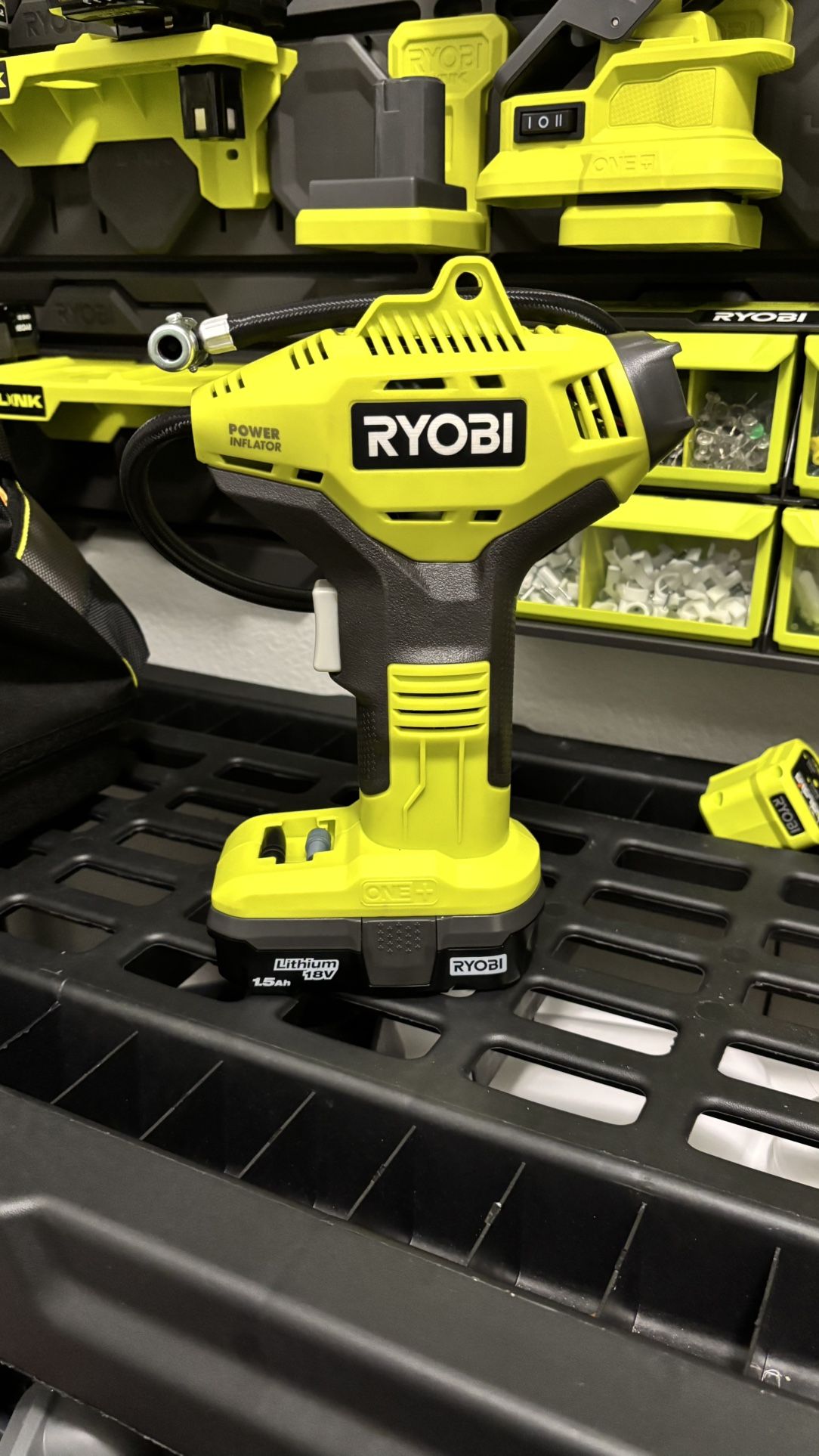 Ryobi 18V One+ High Pressure Inflator With Digital Gauge