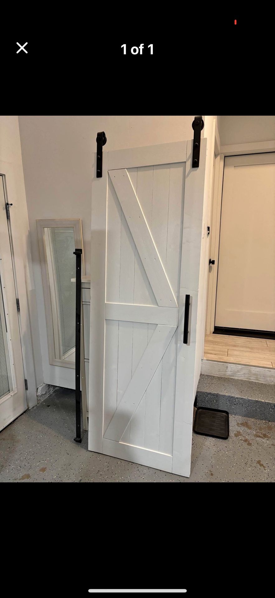 Interior Sliding Barn Door 30x84 With Hardware