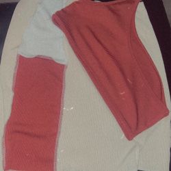 2 Piece Crop Top And Skirt