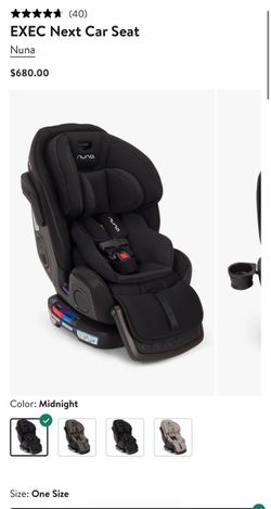 Nuna EXEC Next Car Seat – Midnight