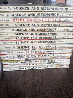 SCIENCE AND MECHANICS MAGAZINES