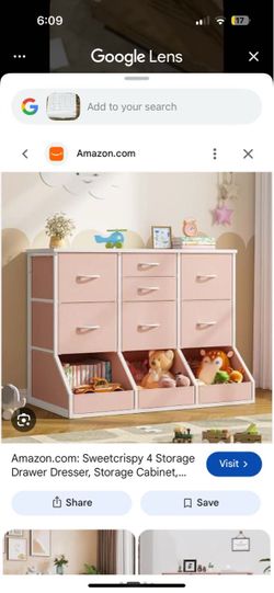 ❤️‍🔥 #c 7-Drawer Storage Chest with Open Bottom Compartments
