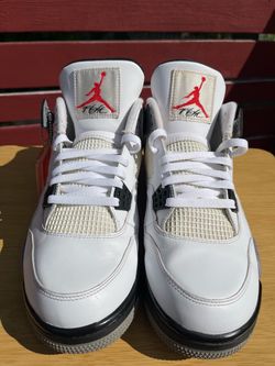 Air Jordan 4 Retro White Cement Sneakers