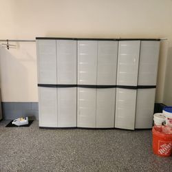 NEW Heavy duty Large Plastic Storage Cabinet Set