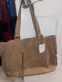 NEW VR Brown Suede Purse 