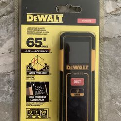 DEWALT Laser Measure Tool/Distance Meter, 65-Feet (DW065E) ••••NEW IN PACKAGING••••