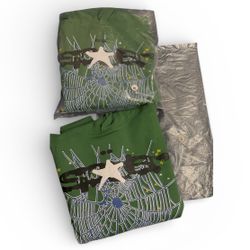 Sp5der Web Hoodie Hunter Green