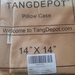  Set of 2 Hevey Velvet Decorative Throw Pillow Covers Cushion Covers, Cream White Striped, Super Soft, Indoor/Outdoor, Square Pillowcases - (14x14 Inc