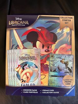 Disney Lorcana Fabled Collection Starter Set with Booster Packs