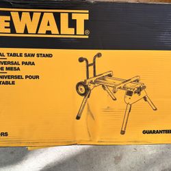 DEWALT 33 lbs. Heavy Duty Rolling Table Saw Stand with Quick-Connect Stand Brackets with 200lbs. Capacity
