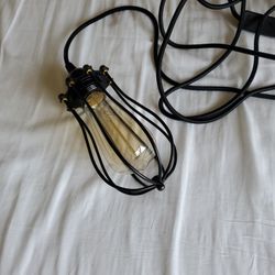 Hanging Light With Vintage Bulb