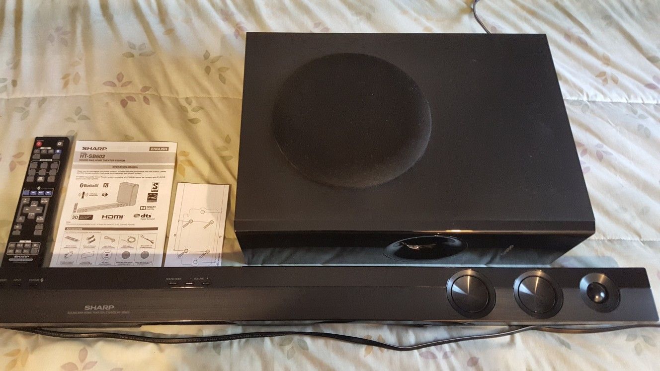 SHARP HT-SB602 Dolby Digital surround sound bar