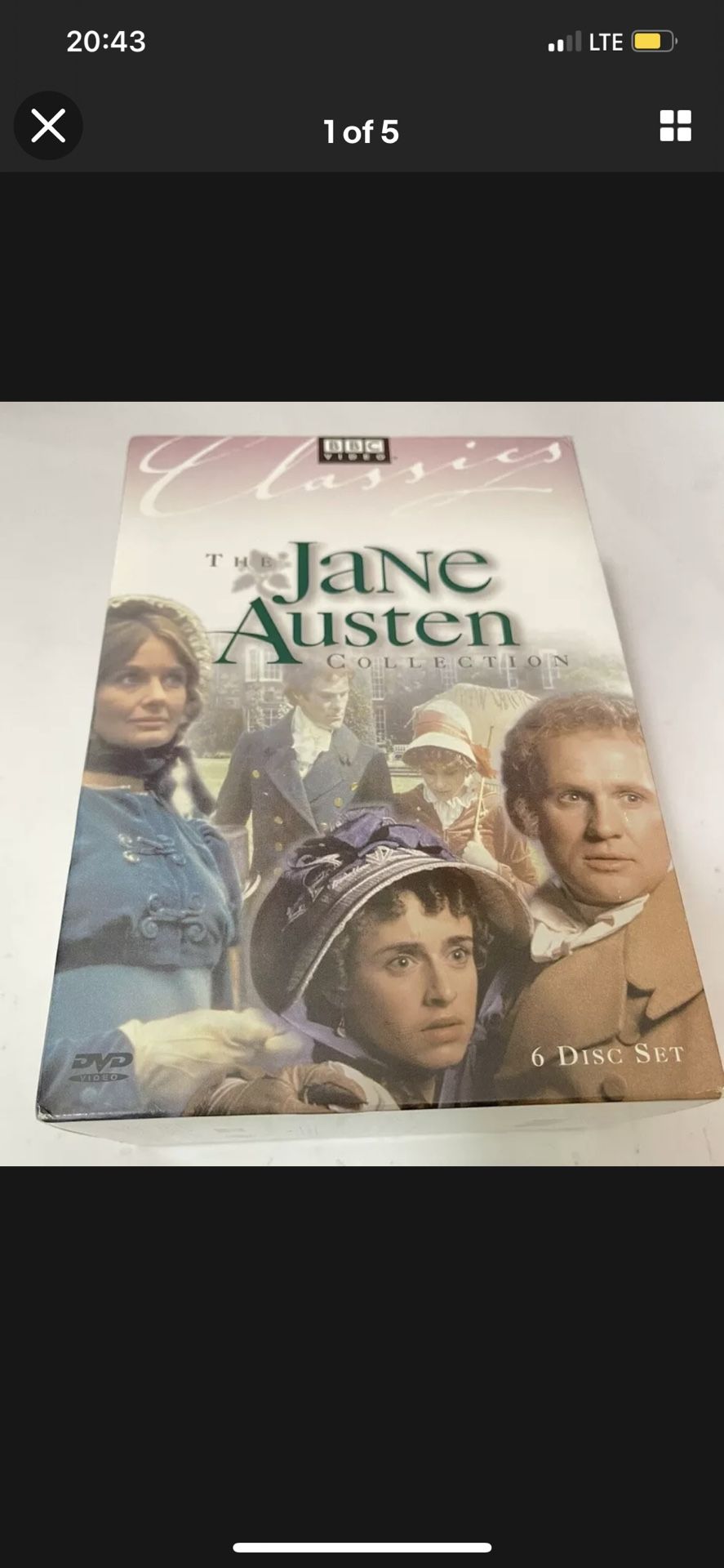 Jane Austen: The Complete Collection (DVD, 2004, 6-Disc Set)