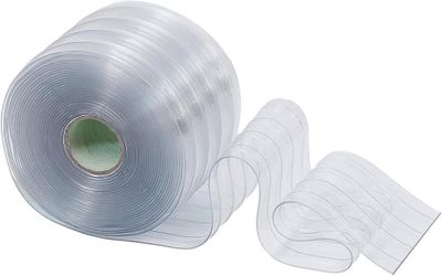 Plastic Vinyl Replacement Strip Curtain 50 feet Length x 8” Width x 0.08” Thickness
