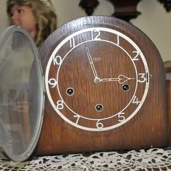 Smith Enfield Mantel Clock - Vintage English Post Utilitarian Style