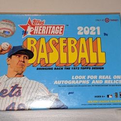 2021 Topps Heritage Baseball Mega and Blaster
