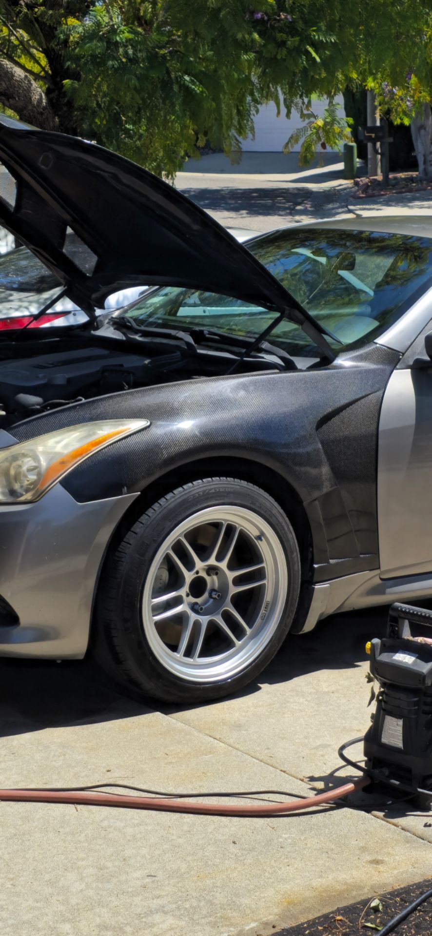 G37 coupe carbon fenders