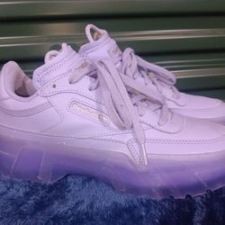 Cardi B Reebok Club C Crisp Purple Ltd Ed Sz 9 W