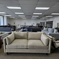 Fabric Sofa With Removable Cushions 