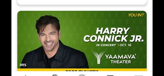 HARRY CONNICK JR CONCERT
