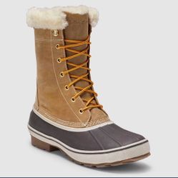 NEW Eddie Bauer Men's Hunt Pac Faux Shearling-Lined Boot Size 11