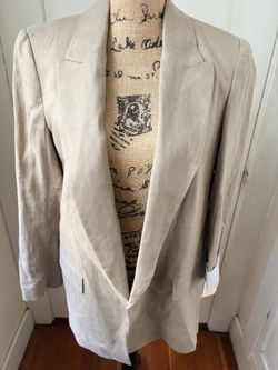 Zara Linen-Look Blazer - Size S - NWT