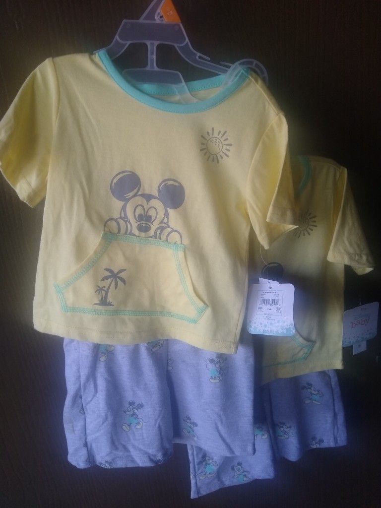Mickey Mouse Outfit Size 12 Months Brand New