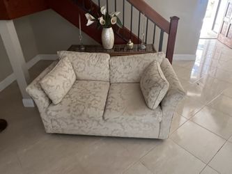 Fabric sofa and love seat