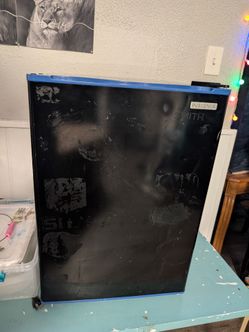 Mini fridge and cat litter box enclosure